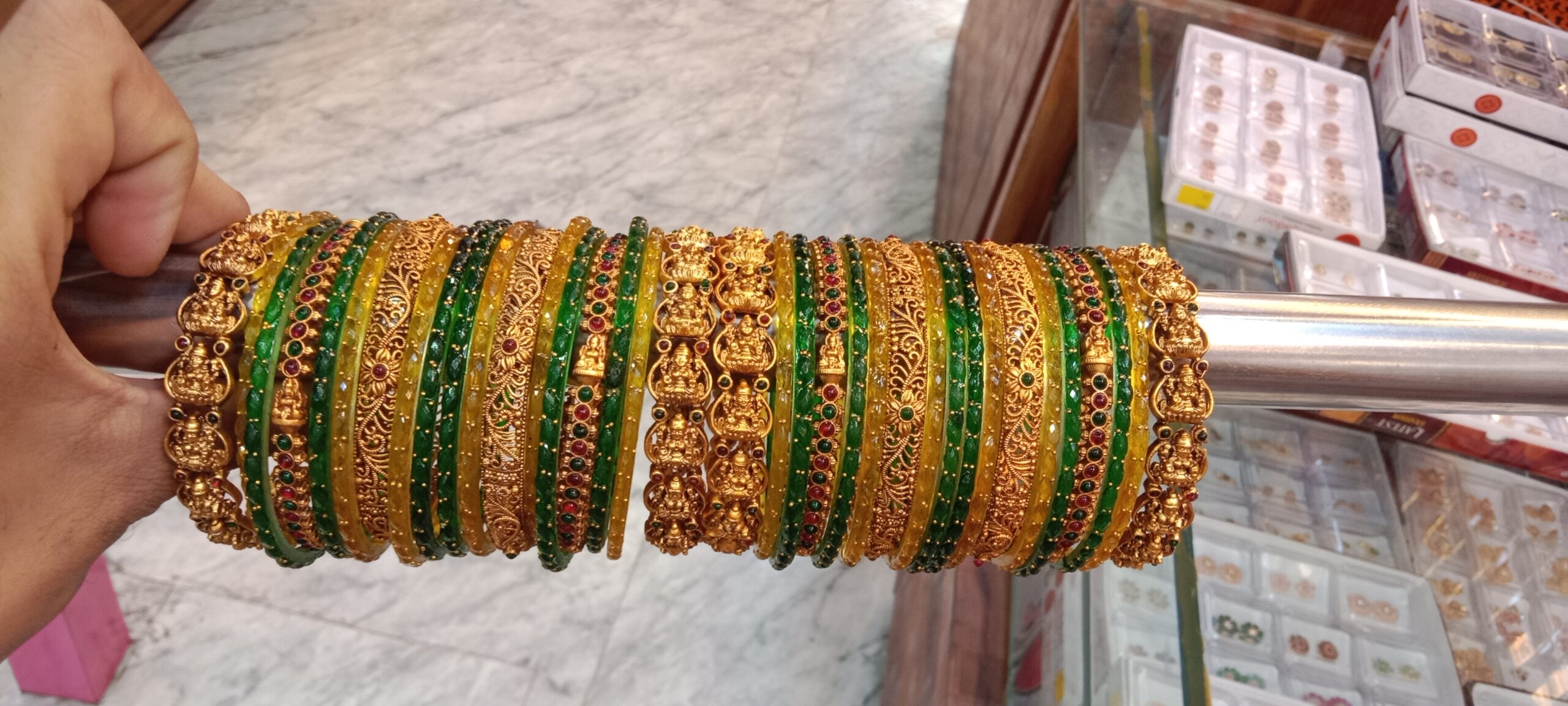 The Minimalist Arc Gold Bangle - Image 3