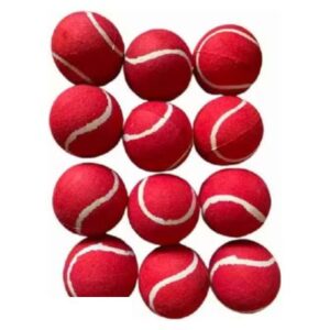Premium quality Red cotton Cricket Tennis ball (Pack of 12 Balls) (Copy)