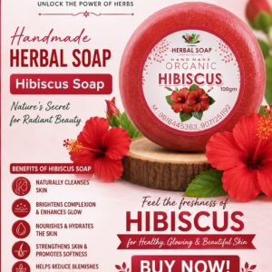 Hibiscus soap