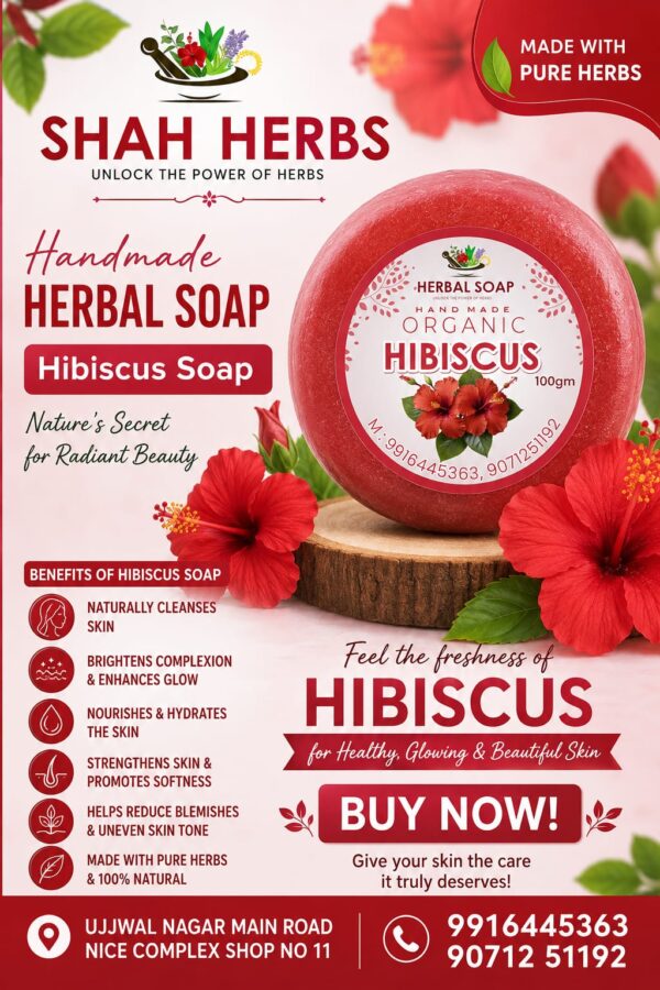 Hibiscus soap