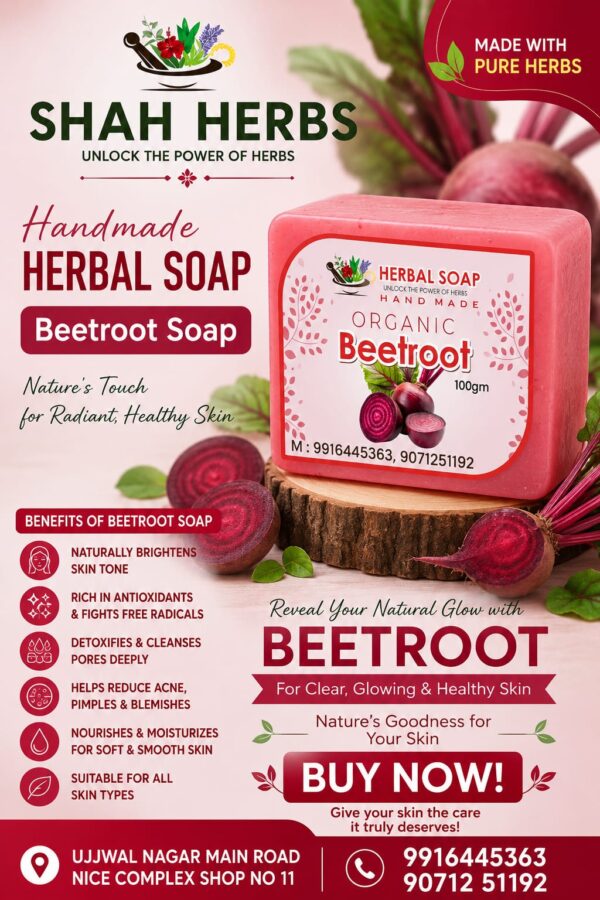 Beetroot soap